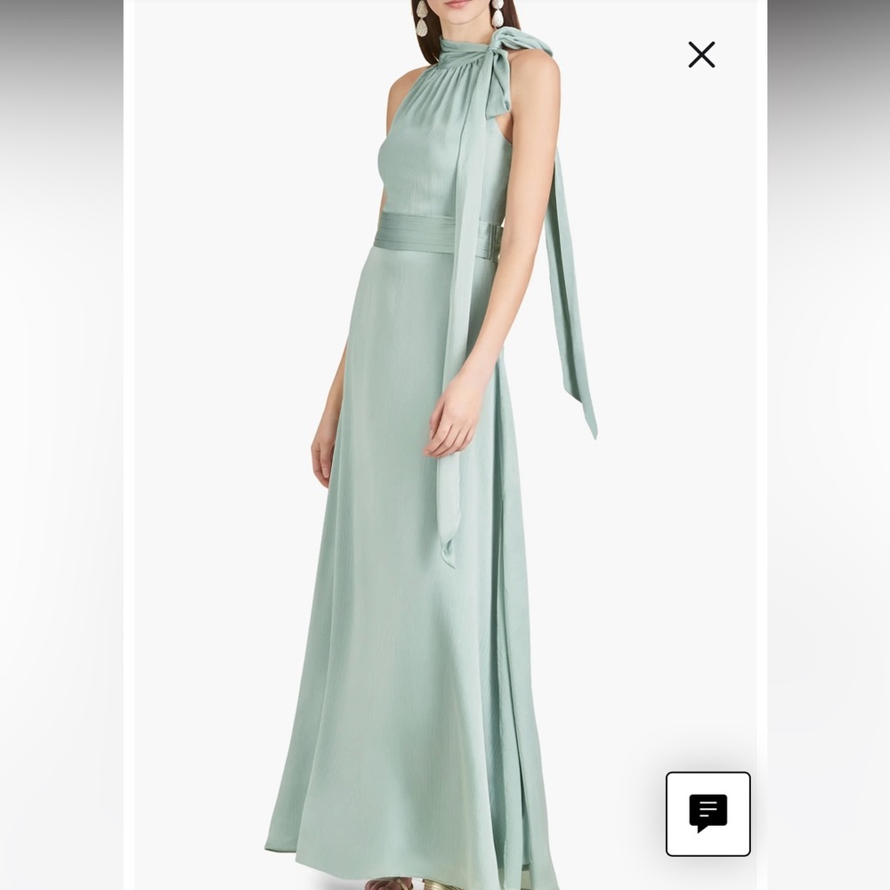 Sachin + Babi sage halter dress